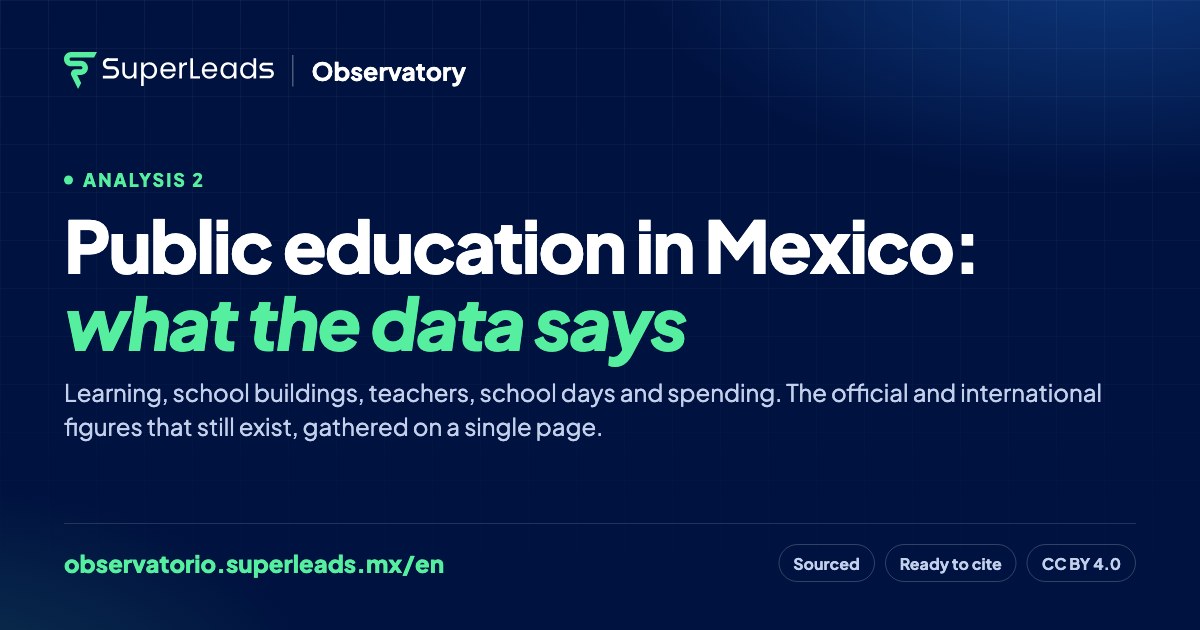 Public education in Mexico: what the data says