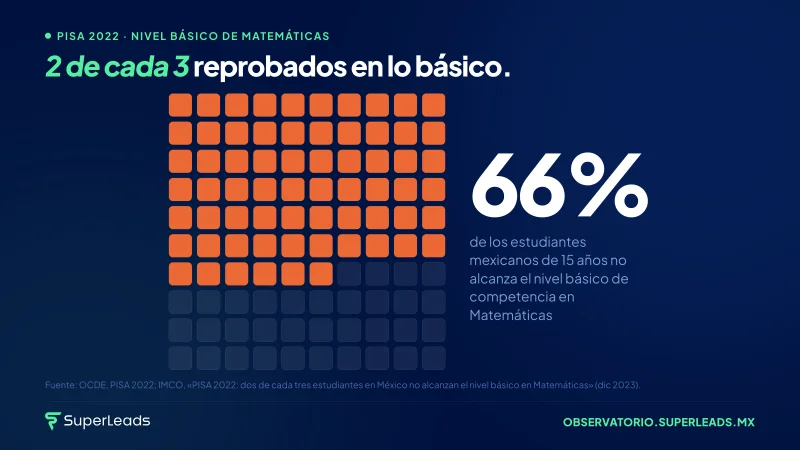 2 de cada 3 reprobados en lo básico.